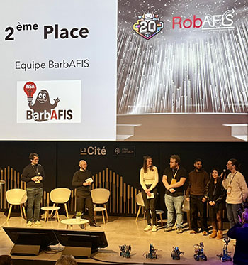 Deuxième place au concours Robafis